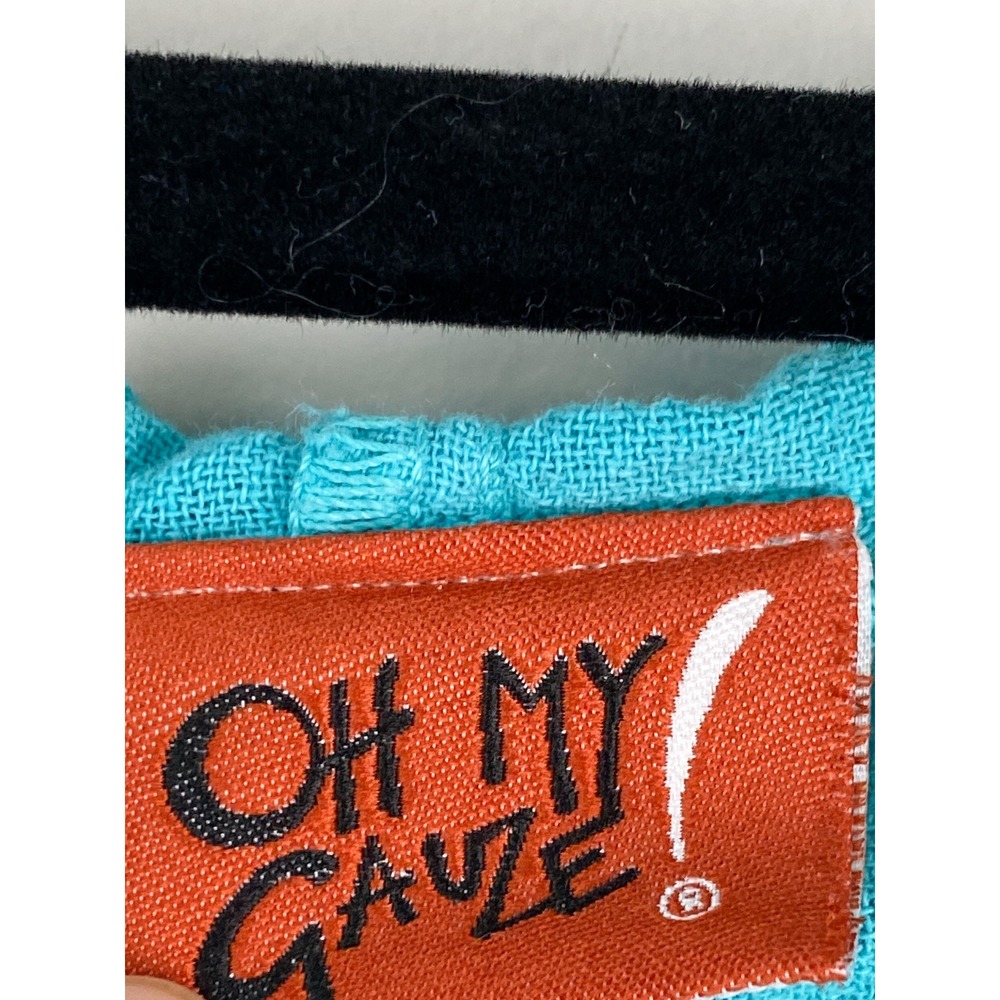 Oh My Gauze Womens Button Front Hoodie S/M Blue‎ Coastal Tunic Lightweight - Picture 8 of 10